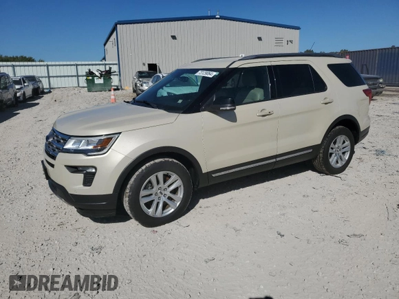 2018 Ford Explorer XLT with VIN 1FM5K8D86JGA12639, listed as a Copart auction lot 73129064 with 124,964 mi miles and Salvage Title. Bid and sale history available at DreamBid. Image 1.