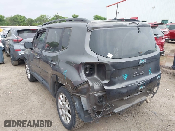 2019 Jeep Renegade Latitude with VIN ZACNJABB8KPK93485, listed as a IAAI auction lot 41923589 with 76,051 mi miles and . Bid and sale history available at DreamBid. Image 3.