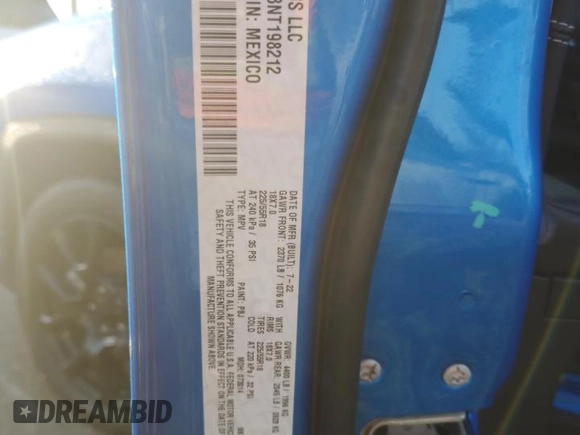 2022 Jeep Compass Altitude с VIN 3C4NJCBB8NT198212, выставлен на аукционе Copart как лот 73917844 с пробегом Не указан миль и На запчасти • Non repairable. История ставок и продаж доступна на DreamBid. Изображение 14.