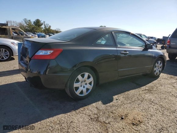 2007 Honda Civic Cpe LX with VIN 2HGFG12697H548311, listed as a Copart auction lot 50415405 with 152,080 mi miles and Salvage Title. Bid and sale history available at carsss.com. Image 3.