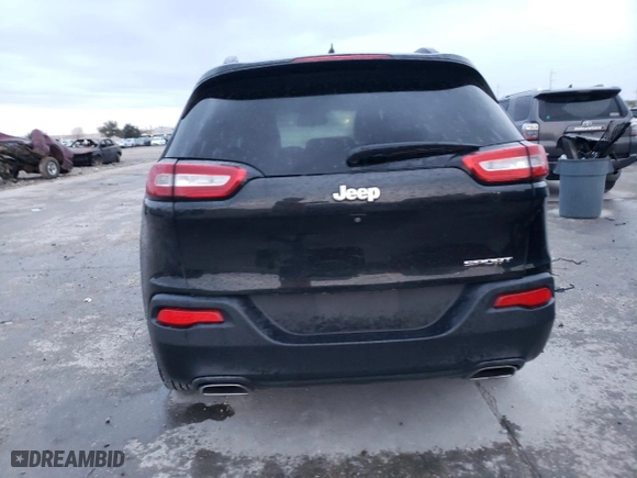 2016 Jeep Cherokee Sport with VIN 1C4PJLAS7GW222829, listed as a Copart auction lot 88688425 with 102,866 mi miles and Salvage Title. Bid and sale history available at carsss.com. Image 6.