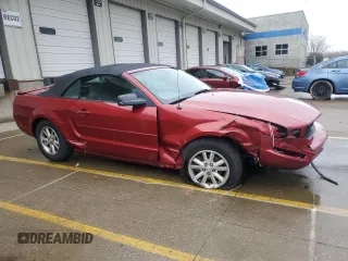 2007 Ford Mustang Deluxe with VIN 1ZVFT84N275353646, listed as a Copart auction lot 51713595 with 189,090 mi miles and Salvage Title. Bid and sale history available at carsss.com. Image 4.