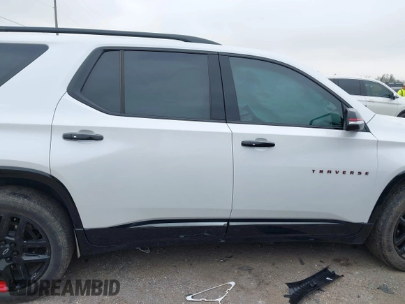 2023 Chevrolet Traverse Premier with VIN 1GNERKKW6PJ104495, listed as a IAAI auction lot 41868123 with 56,049 mi miles and . Bid and sale history available at DreamBid. Image 13.