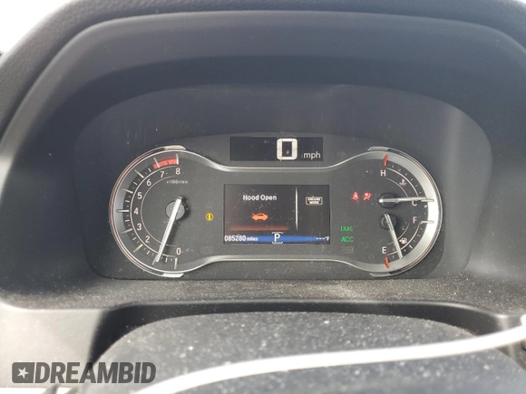 2020 Honda Ridgeline RTL-E with VIN 5FPYK3F77LB012808, listed as a Copart auction lot 60014575 with 85,280 mi miles and Salvage title. Bid and sale history available at DreamBid. Image 9.