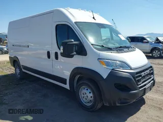 2023 Ram ProMaster Cargo with VIN 3C6LRVDG5PE545420, listed as a IAAI auction lot 42028783 with 37,263 mi miles and . Bid and sale history available at carsss.com. Image 1.