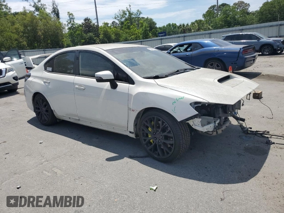 2019 Subaru WRX STI with VIN JF1VA2R67K9813765, listed as a Copart auction lot 53445805 with 42,675 mi miles and Salvage title. Bid and sale history available at DreamBid. Image 4.
