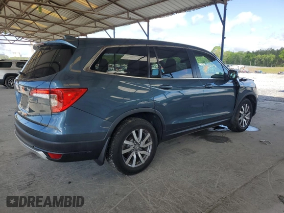 2020 Honda Pilot EX-L with VIN 5FNYF5H57LB028110, listed as a Copart auction lot 52551935 with 71,263 mi miles and Salvage title. Bid and sale history available at DreamBid. Image 3.