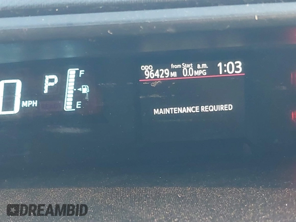 2014 Toyota Prius One with VIN JTDKDTB38E1081501, listed as a IAAI auction lot 41971792 with 96,429 mi miles and . Bid and sale history available at DreamBid. Image 15.