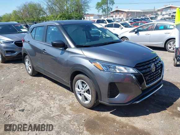 2021 Nissan Kicks S with VIN 3N1CP5BV3ML504763, listed as a IAAI auction lot 42037651 with 36,247 mi miles and . Bid and sale history available at carsss.com. Image 1.