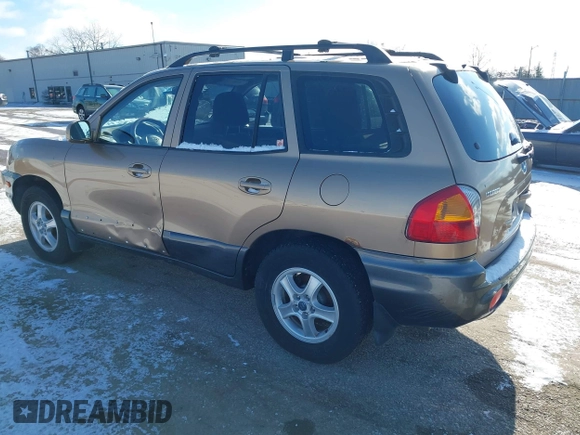 2002 Hyundai Santa Fe GLS with VIN KM8SC73D62U316002, listed as a IAAI auction lot 41249855 with Not Provided miles. Bid and sale history available at carsss.com. Image 3.