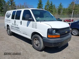 2016 Chevrolet Express Cargo Van with VIN 1GCWGAFF1G1126072, listed as a IAAI auction lot 42166064 with 245,517 mi miles. Bid and sale history available at carsss.com. Image 1.