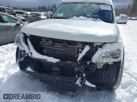 2019 Nissan Armada Platinum with VIN JN8AY2NE0K9758307, listed as a IAAI auction lot 41492623 with 82,373 mi miles. Bid and sale history available at carsss.com. Image 6.