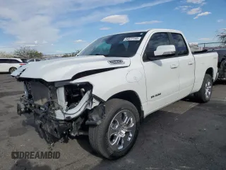 2022 Ram 1500 Big Horn with VIN 1C6RREBT8NN253506, listed as a Copart auction lot 54577145 with 32,910 mi miles and Salvage title. Bid and sale history available at DreamBid. Image 1.