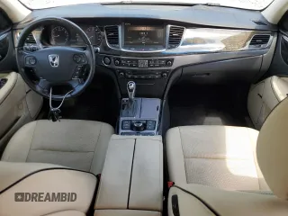 2014 Hyundai Equus Signature with VIN KMHGH4JH1EU083114, listed as a Copart auction lot 57020065 with 103,700 mi miles and Salvage title. Bid and sale history available at DreamBid. Image 8.