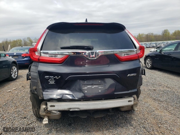 2019 Honda CR-V EX-L with VIN 2HKRW2H85KH615497, listed as a Copart auction lot 52735915 with 84,533 mi miles and Salvage Title. Bid and sale history available at carsss.com. Image 6.