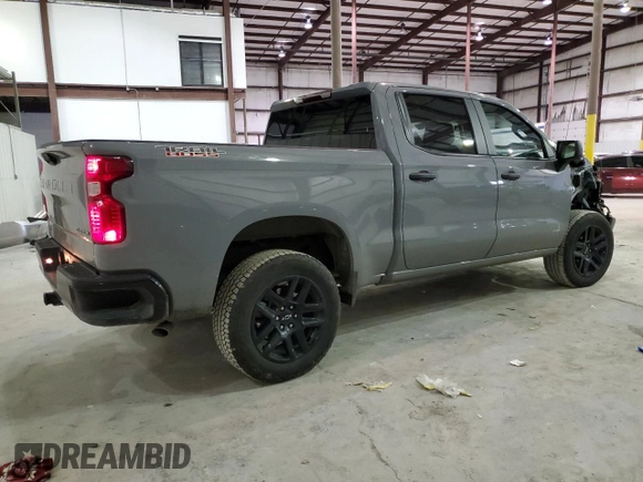 2024 Chevrolet Silverado 1500 Custom Trail Boss with VIN 3GCPDCEK2RG183022, listed as a Copart auction lot 82964444 with 21,314 mi miles and Salvage Title. Bid and sale history available at carsss.com. Image 3.