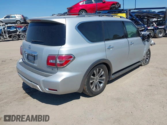 2018 Nissan Armada SV with VIN JN8AY2ND7J9058404, listed as a IAAI auction lot 41691913 with 118,704 mi miles. Bid and sale history available at carsss.com. Image 4.
