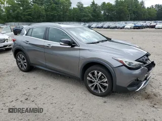 2017 Infiniti QX30 Luxury with VIN SJKCH5CR1HA026123, listed as a Copart auction lot 64003094 with 93,651 mi miles and Salvage title. Bid and sale history available at DreamBid. Image 4.