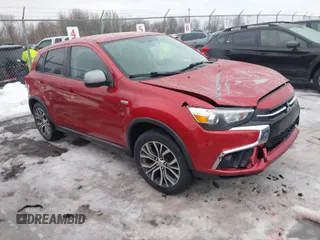 2018 Mitsubishi Outlander Sport ES 2.0 with VIN JA4AR3AU8JZ013101, listed as a IAAI auction lot 41668503 with 107,259 mi miles. Bid and sale history available at carsss.com. Image 1.