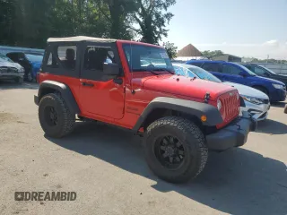 2018 Jeep Wrangler Willys Wheeler W with VIN 1C4AJWAG8JL897178, listed as a Copart auction lot 62576405 with 12,381 mi miles and Salvage title. Bid and sale history available at DreamBid. Image 4.