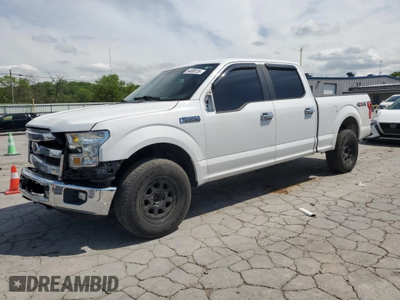 2017 Ford F-150 XL with VIN 1FTFW1EF7HFA18550, listed as a Copart auction lot 54400125 with 94,245 mi miles and Salvage Title. Bid and sale history available at carsss.com. Image 1.