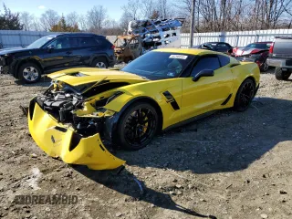 2017 Chevrolet Corvette Grand Sport 2LT with VIN 1G1YY2D71H5100758, listed as a Copart auction lot 46298855 with 25,501 mi miles and Salvage Title. Bid and sale history available at carsss.com. Image 1.
