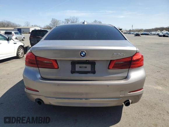 2017 BMW 5 Series 530i with VIN WBAJA5C36HG456508, listed as a Copart auction lot 51534555 with Not Provided miles and Salvage Title. Bid and sale history available at DreamBid. Image 6.