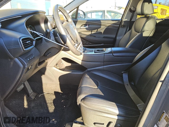 2023 Hyundai Santa Fe Hybrid SEL Premium with VIN 5NMS3DA12PH014815, listed as a Copart auction lot 87595635 with 0 mi miles and Salvage Title. Bid and sale history available at carsss.com. Image 5.