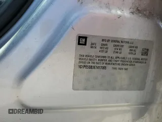 2014 Chevrolet Cruze 2LT z VIN 1G1PE5SB3E7417065, wystawiony jako Copart lot #55464935 z przebiegiem 60 720 mil mil oraz Szkoda całkowita • Salvage title. Historia ofert i sprzedaży dostępna na DreamBid. Obrazek 12.