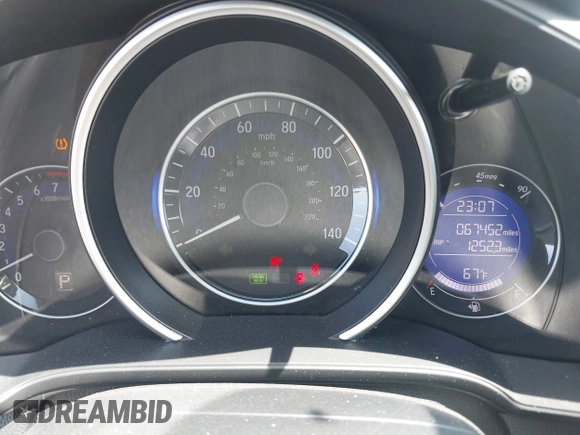 2020 Honda Fit LX with VIN 3HGGK5H43LM703494, listed as a IAAI auction lot 42308518 with 67,452 mi miles and . Bid and sale history available at DreamBid. Image 7.