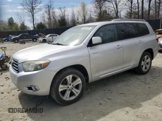 2008 Toyota Highlander Sport with VIN JTEES43A482010036, listed as a Copart auction lot 49042335 with 150,832 mi miles and Salvage title. Bid and sale history available at DreamBid. Image 1.