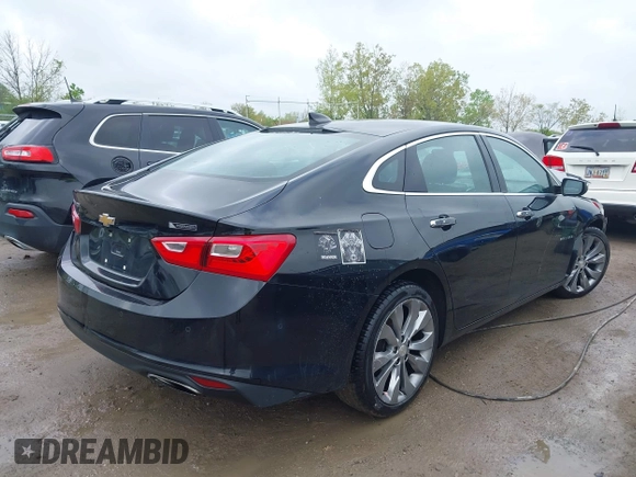 2016 Chevrolet Malibu Premier with VIN 1G1ZH5SX4GF304620, listed as a IAAI auction lot 42160899 with 113,708 mi miles and . Bid and sale history available at DreamBid. Image 4.
