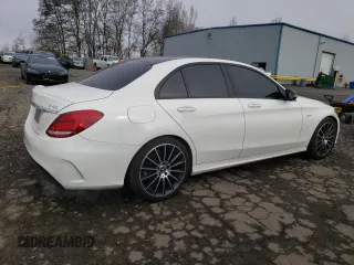 2018 Mercedes-Benz C 43 AMG with VIN 55SWF6EB9JU234998, listed as a Copart auction lot 87233064 with 75,432 mi miles and Salvage Title. Bid and sale history available at carsss.com. Image 3.