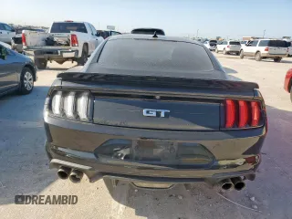 2021 Ford Mustang GT with VIN 1FA6P8CFXM5132329, listed as a Copart auction lot 52425335 with 49,262 mi miles and Salvage title. Bid and sale history available at DreamBid. Image 6.