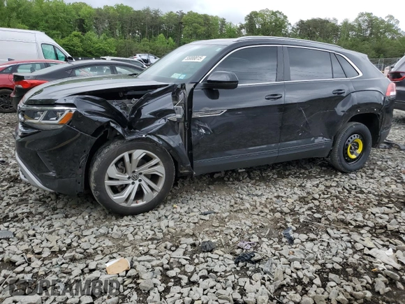 2021 Volkswagen Atlas SEL with VIN 1V2BE2CA7MC213069, listed as a Copart auction lot 55888815 with 45,712 mi miles and Salvage title. Bid and sale history available at DreamBid. Image 1.