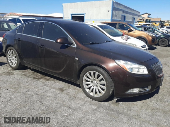 2011 Buick Regal CXL RL6 with VIN W04GU5GC5B1099194, listed as a Copart auction lot 57418874 with 95,629 mi miles and Salvage Title. Bid and sale history available at carsss.com. Image 4.