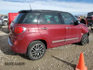 2014 FIAT 500L Lounge with VIN ZFBCFACHXEZ029174, listed as a Copart auction lot 80573714 with 72,099 mi miles and Salvage Title. Bid and sale history available at carsss.com. Image 3.