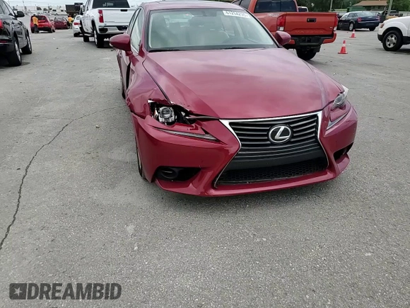 2015 Lexus IS 250 with VIN JTHBF1D25F5055742, listed as a Copart auction lot 61254235 with 102,971 mi miles and Salvage title. Bid and sale history available at DreamBid. Image 13.