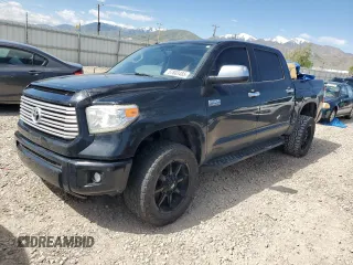 2015 Toyota Tundra Platinum z VIN 5TFAY5F18FX443264, wystawiony jako Copart lot #57803485 z przebiegiem 188 249 mil mil oraz Szkoda całkowita • Salvage title. Historia ofert i sprzedaży dostępna na DreamBid. Obrazek 1.