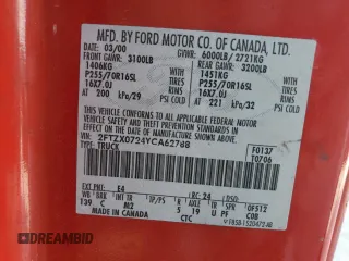 2000 Ford F-150 XL with VIN 2FTZX0724YCA62788, listed as a Copart auction lot 60301585 with Not provided miles and Clean title. Bid and sale history available at DreamBid. Image 12.