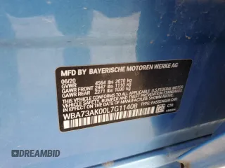 2020 BMW 2 Series 228i xDrive z VIN WBA73AK00L7G11408, wystawiony jako Copart lot #47592445 z przebiegiem 63 709 mil mil oraz Szkoda całkowita • Salvage title. Historia ofert i sprzedaży dostępna na DreamBid. Obrazek 12.