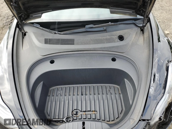 2023 Tesla Model 3 with VIN 5YJ3E1EA3PF451764, listed as a Copart auction lot 58718705 with 33,965 mi miles and Salvage title. Bid and sale history available at DreamBid. Image 11.
