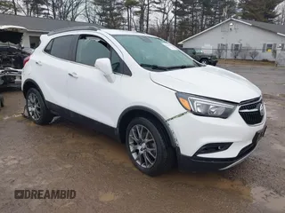 2018 Buick Encore Sport Touring with VIN KL4CJ1SB3JB683195, listed as a IAAI auction lot 41672834 with 19,037 mi miles. Bid and sale history available at carsss.com. Image 1.