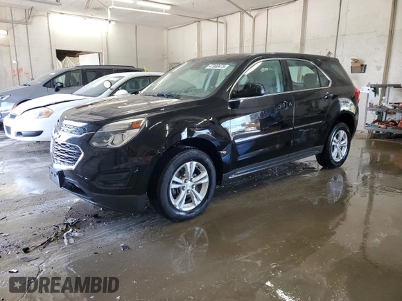 2016 Chevrolet Equinox LS with VIN 2GNFLEEK5G6260895, listed as a Copart auction lot 47980475 with 65,405 mi miles and Salvage Title. Bid and sale history available at DreamBid. Image 1.