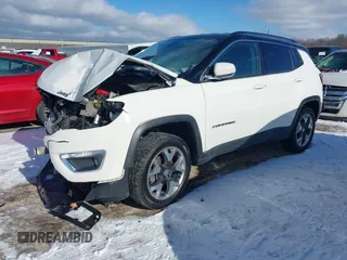 2020 Jeep Compass Limited with VIN 3C4NJDCB6LT146319, listed as a IAAI auction lot 41307313 with 88,894 mi miles. Bid and sale history available at carsss.com. Image 18.