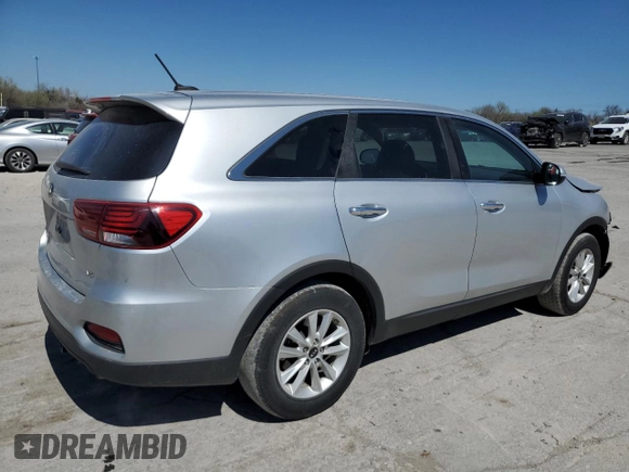 2020 Kia Sorento LX V6 with VIN 5XYPG4A55LG627108, listed as a Copart auction lot 49241195 with 226,504 mi miles and Salvage Title. Bid and sale history available at carsss.com. Image 3.
