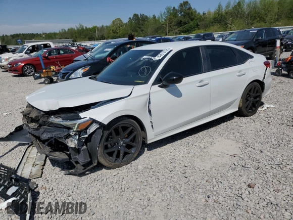 2022 Honda Civic Sedan Sport with VIN 2HGFE2F54NH548338, listed as a Copart auction lot 52610125 with 44,285 mi miles and Salvage Title. Bid and sale history available at carsss.com. Image 1.