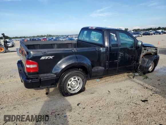 2007 Ford F-150 STX with VIN 1FTRF02297KD15057, listed as a Copart auction lot 73847974 with 184,413 mi miles and Salvage Title. Bid and sale history available at carsss.com. Image 3.