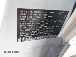 2016 Volkswagen Tiguan SE z VIN WVGBV7AX4GW508103, wystawiony jako IAAI lot #42473754 z przebiegiem 104 978 mil mil oraz . Historia ofert i sprzedaży dostępna na DreamBid. Obrazek 9.