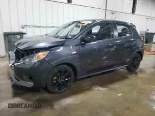 2024 Mitsubishi Mirage Black Edition with VIN ML32AWHJ9RH005205, listed as a Copart auction lot 55800165 with 18,306 mi miles and Salvage title. Bid and sale history available at DreamBid. Image 1.